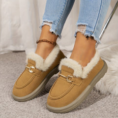 Women's Winter Snow Shoes Non Slip Thickened Warm Ankle Shoes