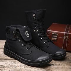 Men's Canvas Lightweight Solid Boots