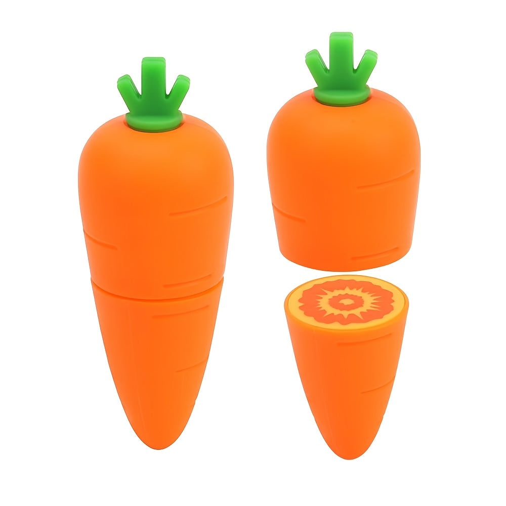 Silicone Kitchen Toy Set for Kids - Reusable Fruit & Vegetable Cutting Toys