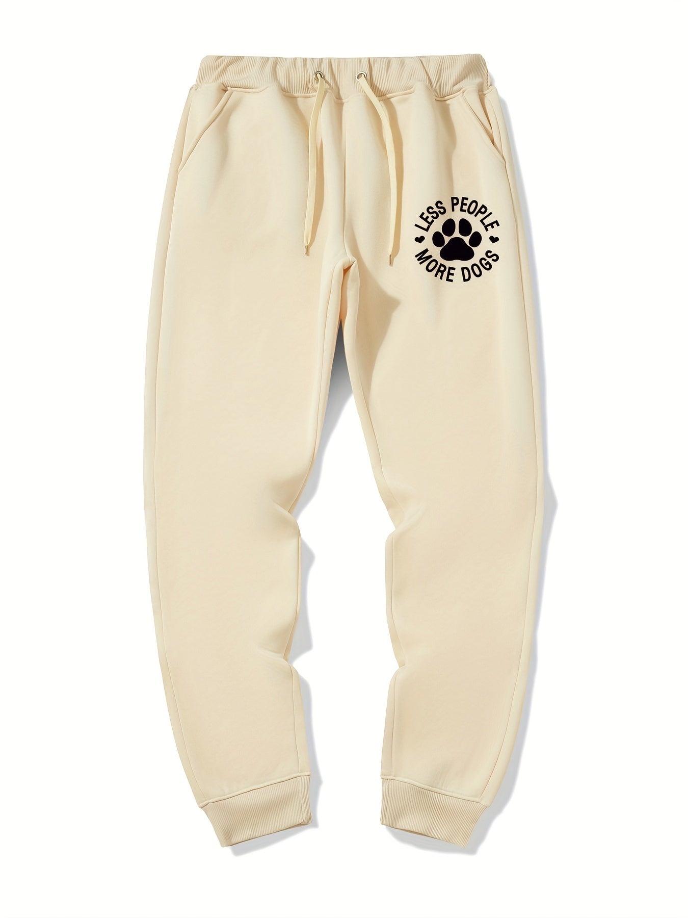 Dog Lover Graphic Drawstring Joggers Men's Sweatpants