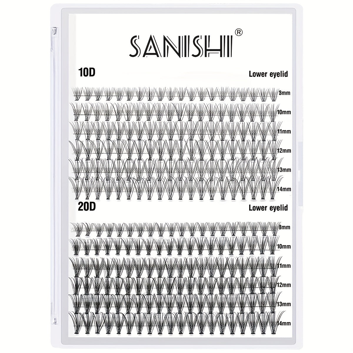 240pcs 40D 9 16mm D Curl Individual Lashes Cluster Lashes Extensions