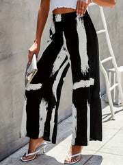 Women's Wide Leg Loose Trousers With Pockets