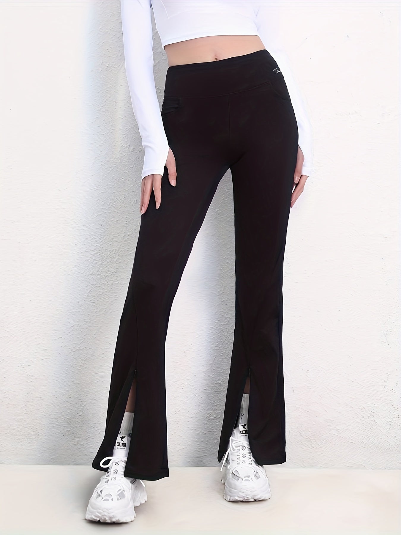 High Waist Yoga Pants Butt Lifting Flared Leggings