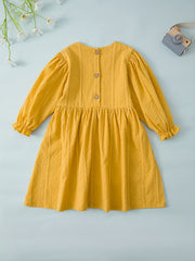Cute Toddler Baby Girls Cotton Ruffle Dress