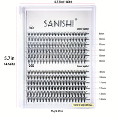 240pcs 40D 9 16mm D Curl Individual Lashes Cluster Lashes Extensions
