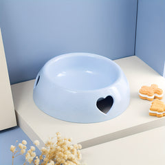 Love Hole Pet Food Bowl Outdoor Dog Feeder Cat Dog Food Storage Bowl