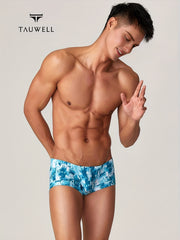 Men's Stylish Printed Bikini Briefs Breathable Underwear Trunks
