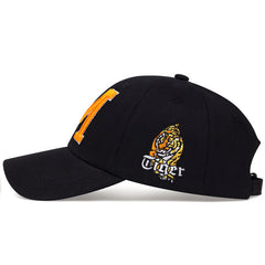 Men's Letter & Tiger Embroidered Cap