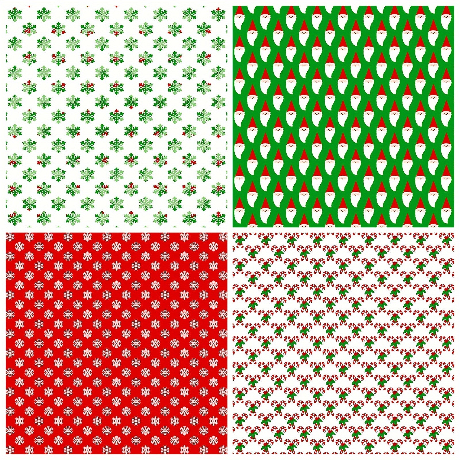 12pcs Christmas Scrapbook Paper 15x24cm Non-Adhesive Single Sided Paper