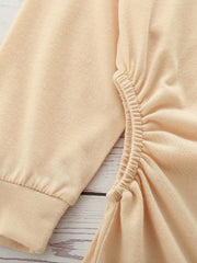 Girls Casual Cutout Waist Dress for Autumn and Spring