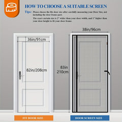 Magnetic Screen Door for Single Front Doors