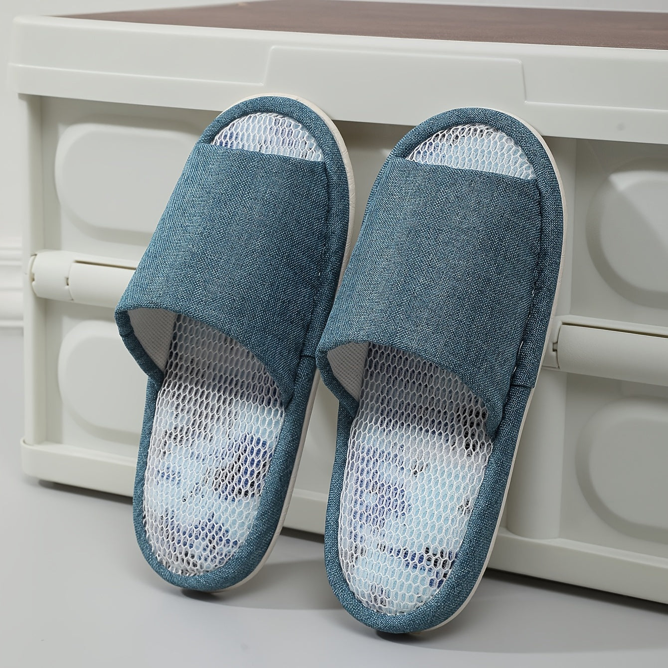 Men's Open Toe House Slippers Anti-skid Indoor Shoes
