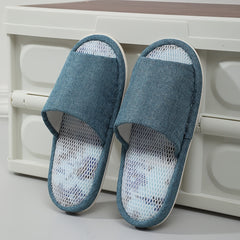 Men's Open Toe House Slippers Anti-skid Indoor Shoes