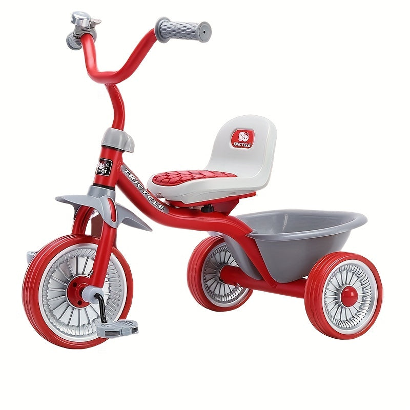 Kids' Tricycle 2-6 Years Anti Rollover Belt Bucket