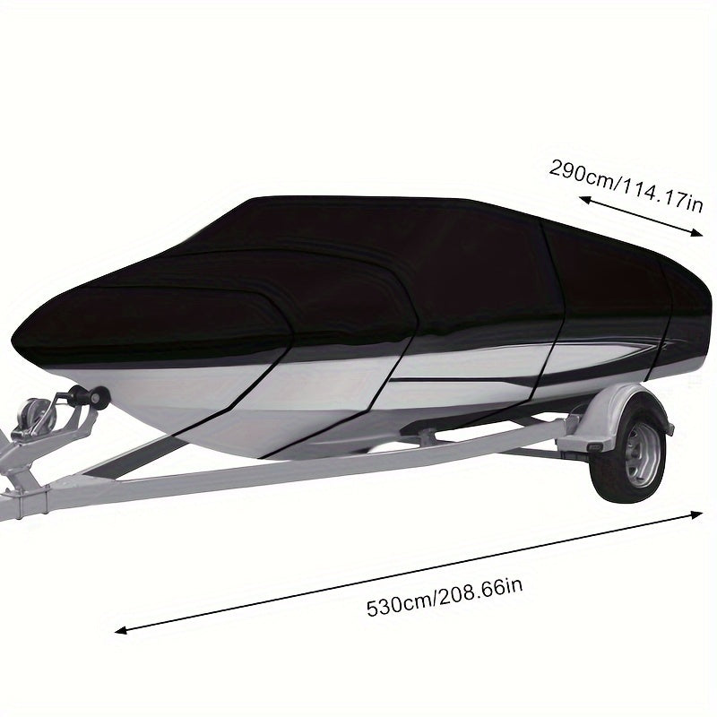 600D Boat Cover Marine Waterproof Boat Cover for V Hull Trimaran Small Boat