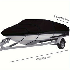 600D Boat Cover Marine Waterproof Boat Cover for V Hull Trimaran Small Boat