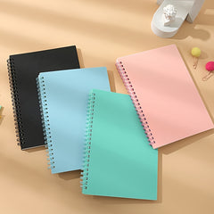 A5 Pink Coil Notepad 80 Sheets Single Book