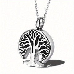 Tree of Life Urn Necklace for Ashes - Memorial Jewelry for Women and Men