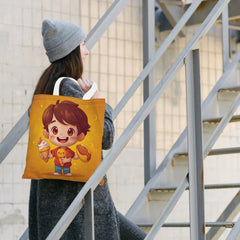 Cute Cartoon Dessert Print Tote Bag for Women