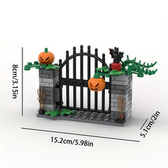 Halloween Building Blocks Tomb Bat Spider Pumpkin Tree Compatible Toy