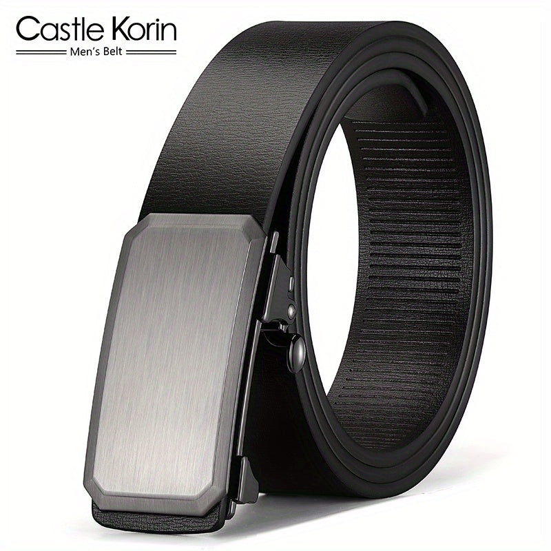 Stylish Leather Automatic Buckle Business Belt for Men