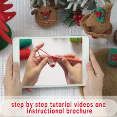 Beginner Crochet Kit w/ Step Guide - Perfect for Homemade Craft