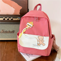 Kids' Cartoon Bear Backpack Nylon Bag