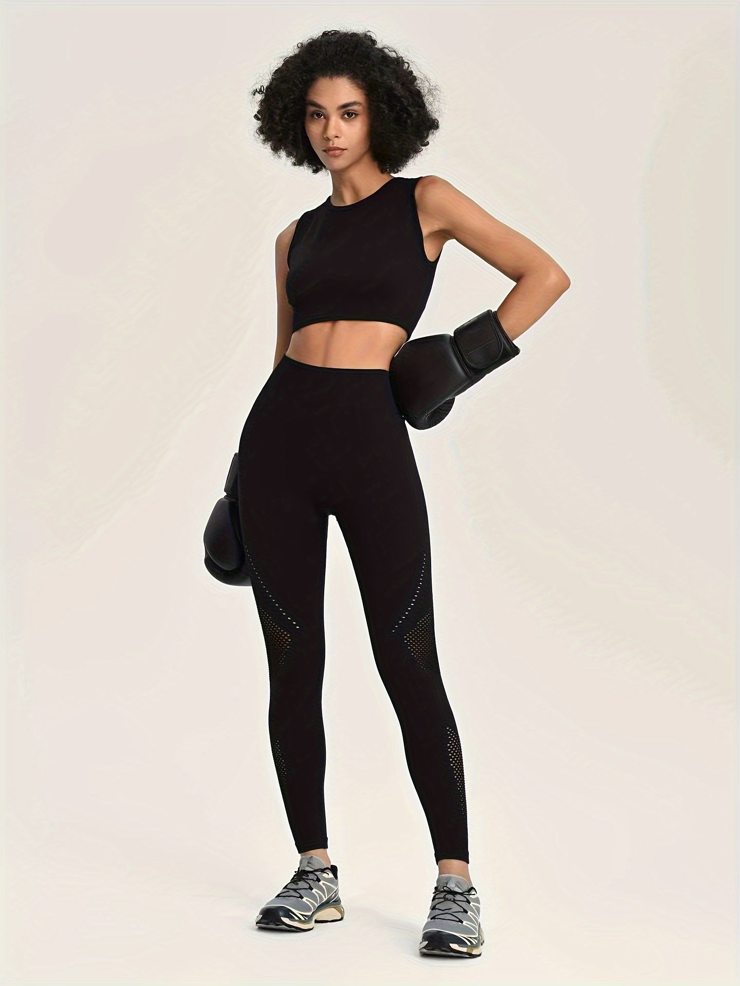 Yoga Tank Top & High Waist Leggings Set