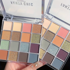 16 Shades Eyeshadow Palette Natural Matte Finish Cosmetics