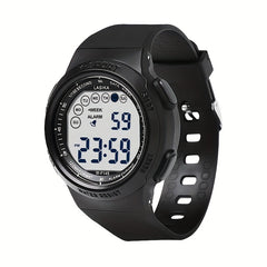 Children's Sports Watch, Black, Water Resistant, Digital Display, Alarm