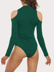 Women's Sexy Long Sleeve High Neck Bodysuit