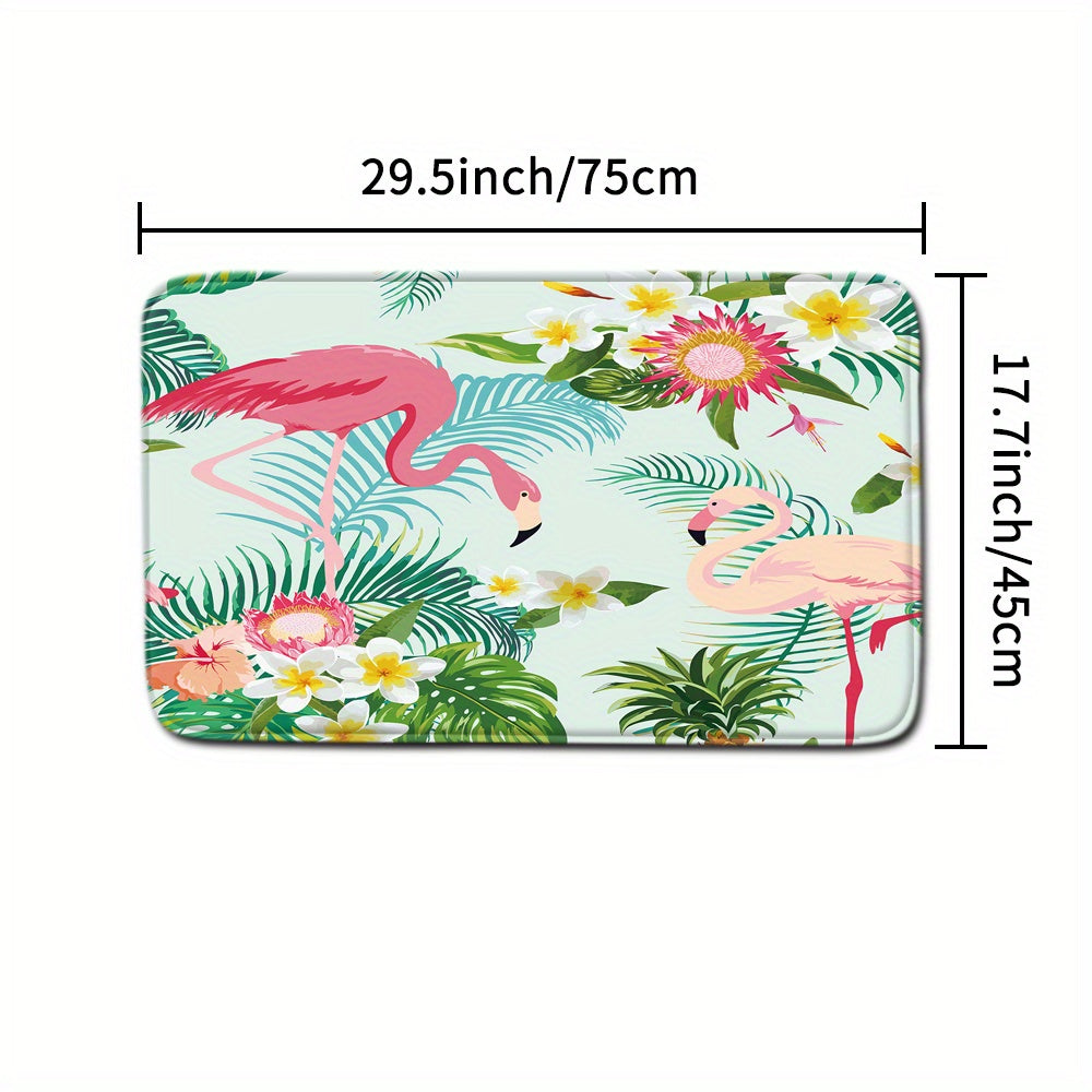 Flamingo Shower Curtain + Blanket Set, Modern Bathroom Decor