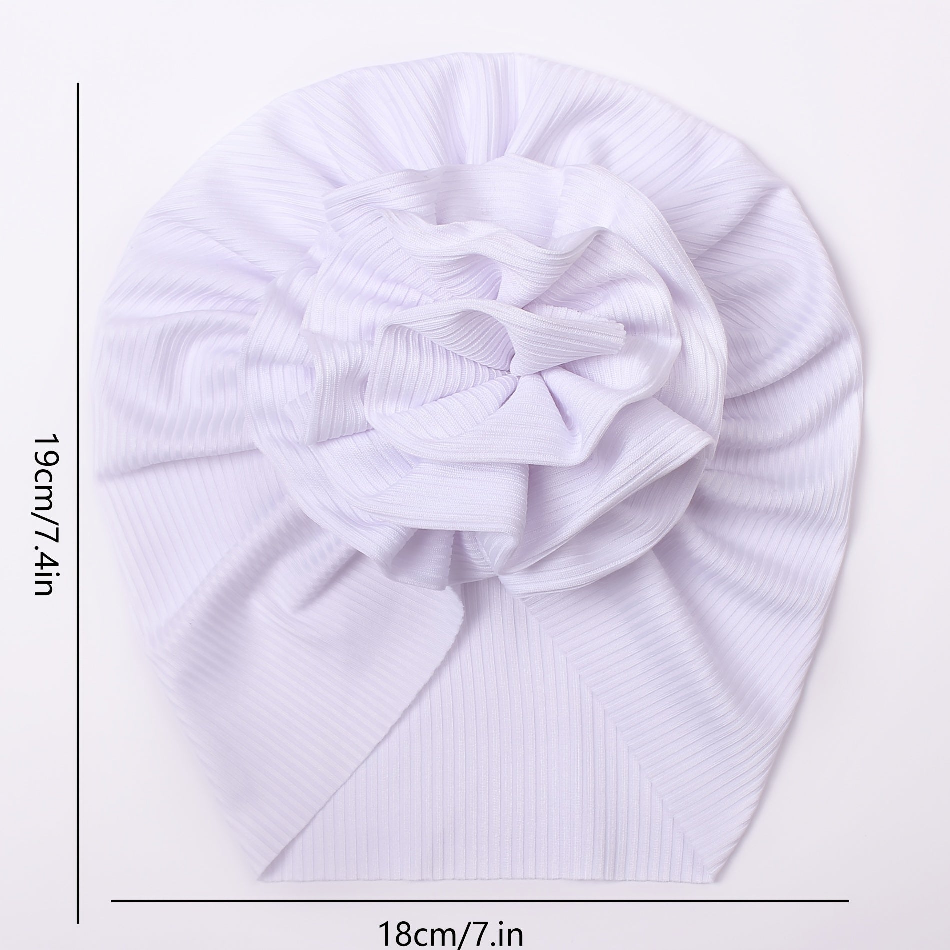 Thread Roll Flower Baby Hat For All Seasons