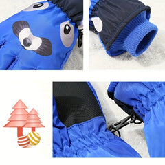 Kids Skiing Gloves Cold Weather Stay Warm Winter Outdoor Sports