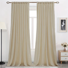 Flannelette Blackout Curtain French Velvet Bedroom Study Soundproof Curtain