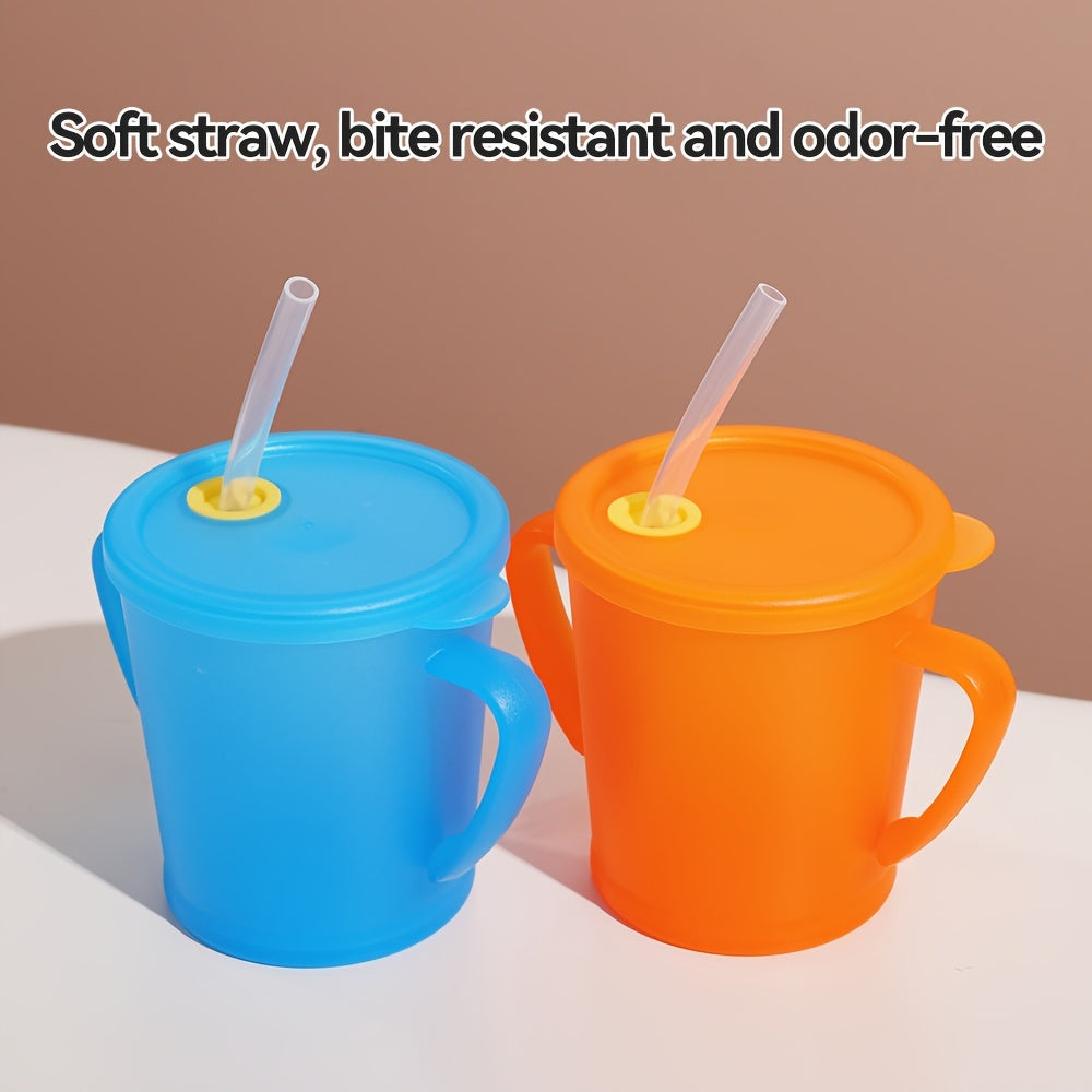 250ml Solid Water Cup With Straw Leakproof Bottle Outdoor Sports Travel