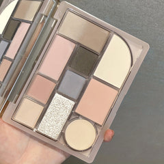 Brightening Eyeshadow Palette High Gloss Powder Blush Contouring Makeup Palette