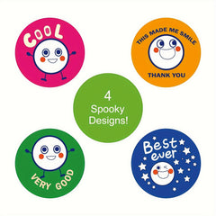 200pcs 3.81cm Expression Reward Stickers for Teachers Classroom S
