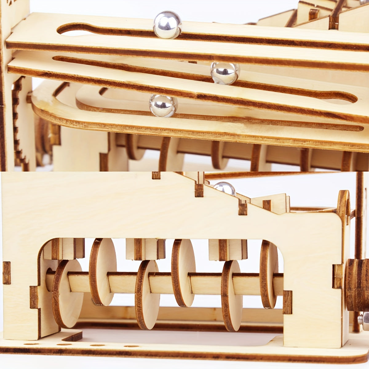 Marble Run 3D Wooden Puzzle Kit Adults Teens DIY Model Building