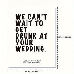 6pcs Engagement Wine Bottle Labels - Wedding Drunk - Perfect Engagement Couple
