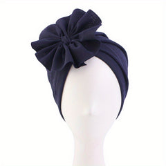 Plate Flower Turban Cap Boho Elastic Head Wrap Beanie Head Scarf Chemo Hats