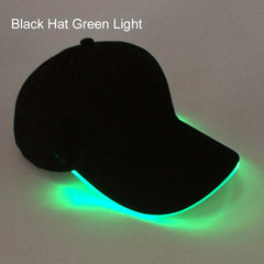 LED Light Up Baseball Cap Glowing Hat for Party Hip hop Running
