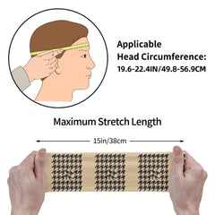 Signature Check Plaid Headband for Sport & Casual Wear