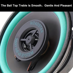 10 16 Cm 100W 2 Way Car HIFI Coaxial Speaker Green