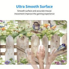The Whispering Of Birds And The Fragrance Of Flowers Extended Non Slip Mouse Pad