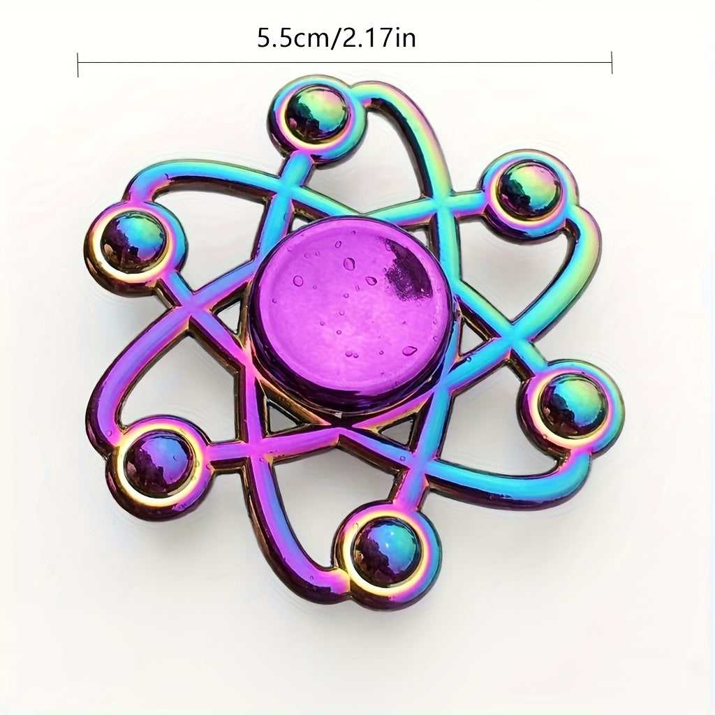 Alloy Finger Spinner Iridescent Purple & Golden Fidget