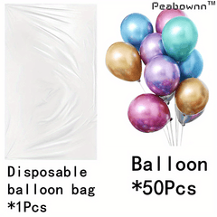 Peabownn Transparent Balloon Bag for Protection and Transport