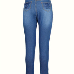 Women's Plus Button Fly Skinny Jeans