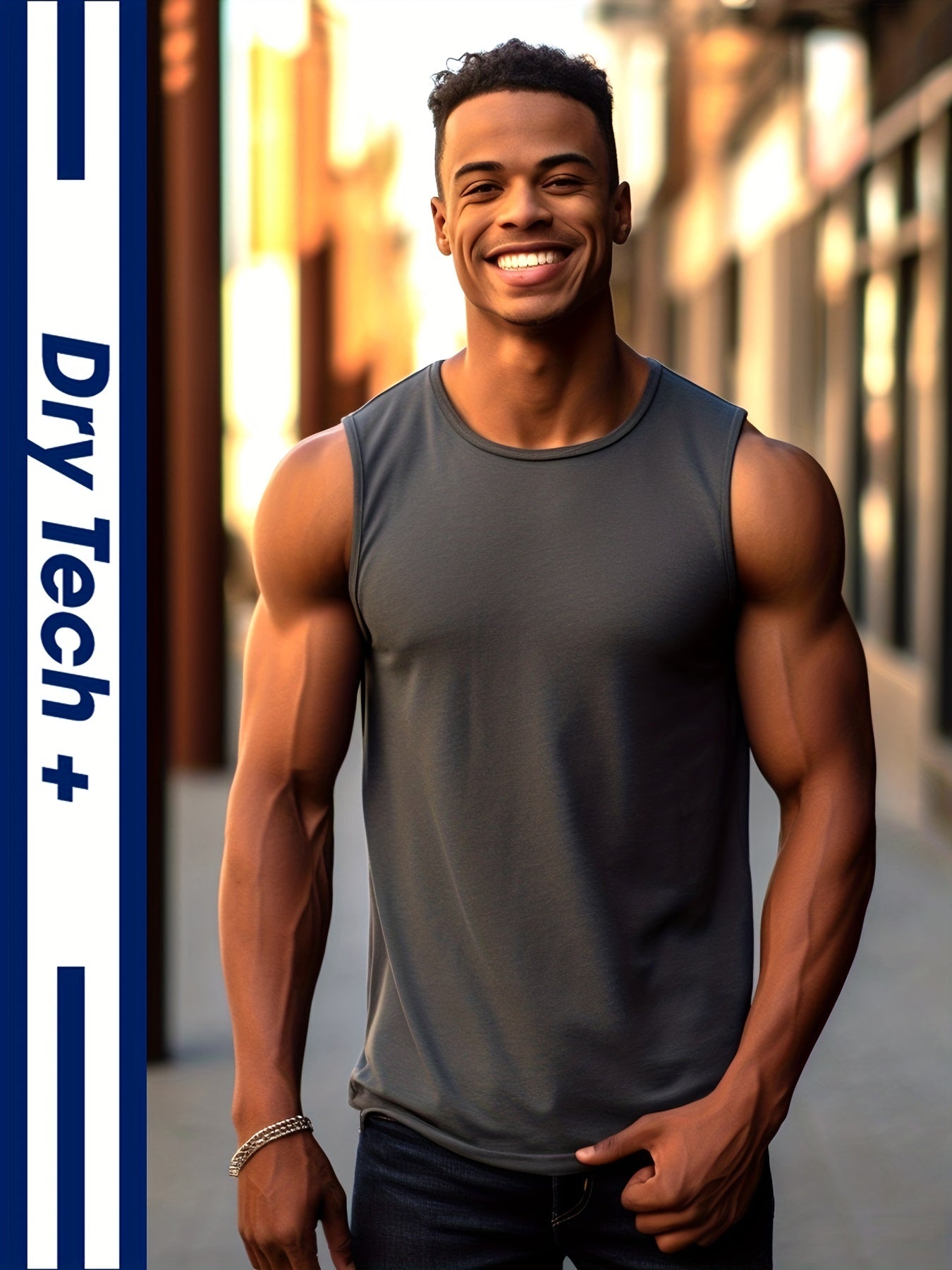 Men's Tank Top Lightweight Soft Muscle Fit Workout