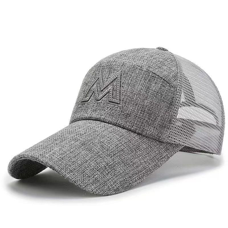 Men's Summer Fishing Baseball Cap Breathable Sporty Peaked Cap